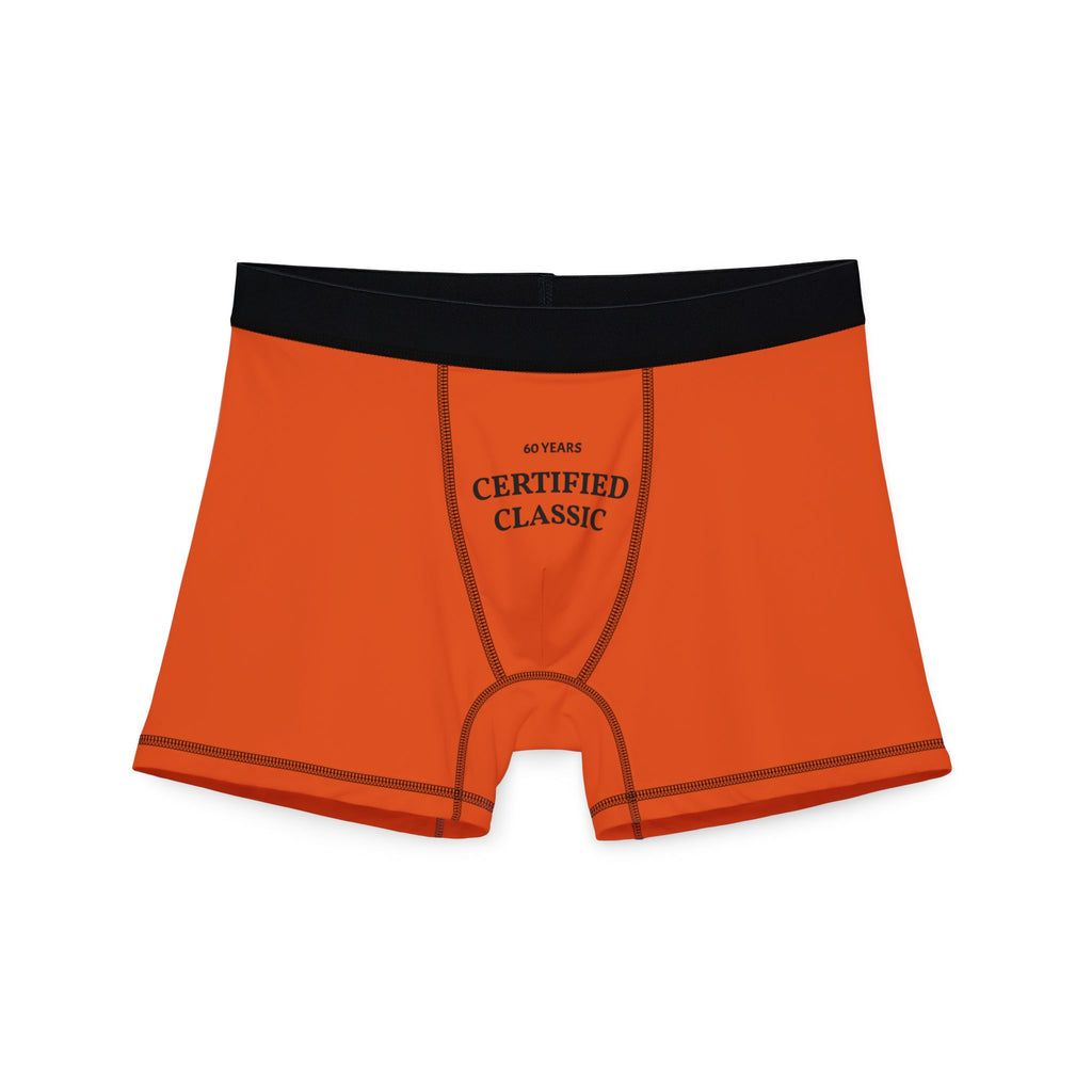Certified Classic Men's Boxer Briefs — Bold Orange Comfort