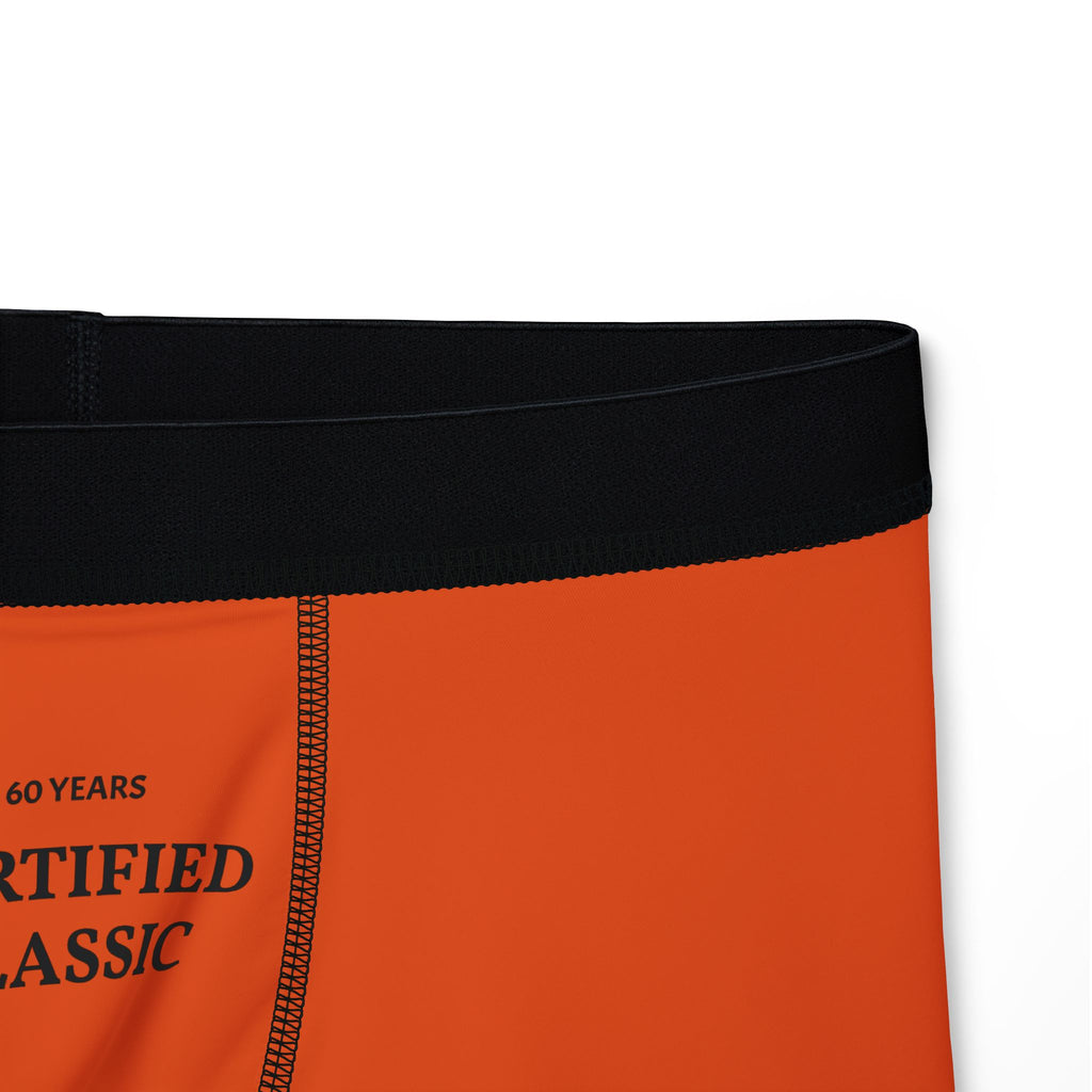 Certified Classic Men's Boxer Briefs — Bold Orange Comfort